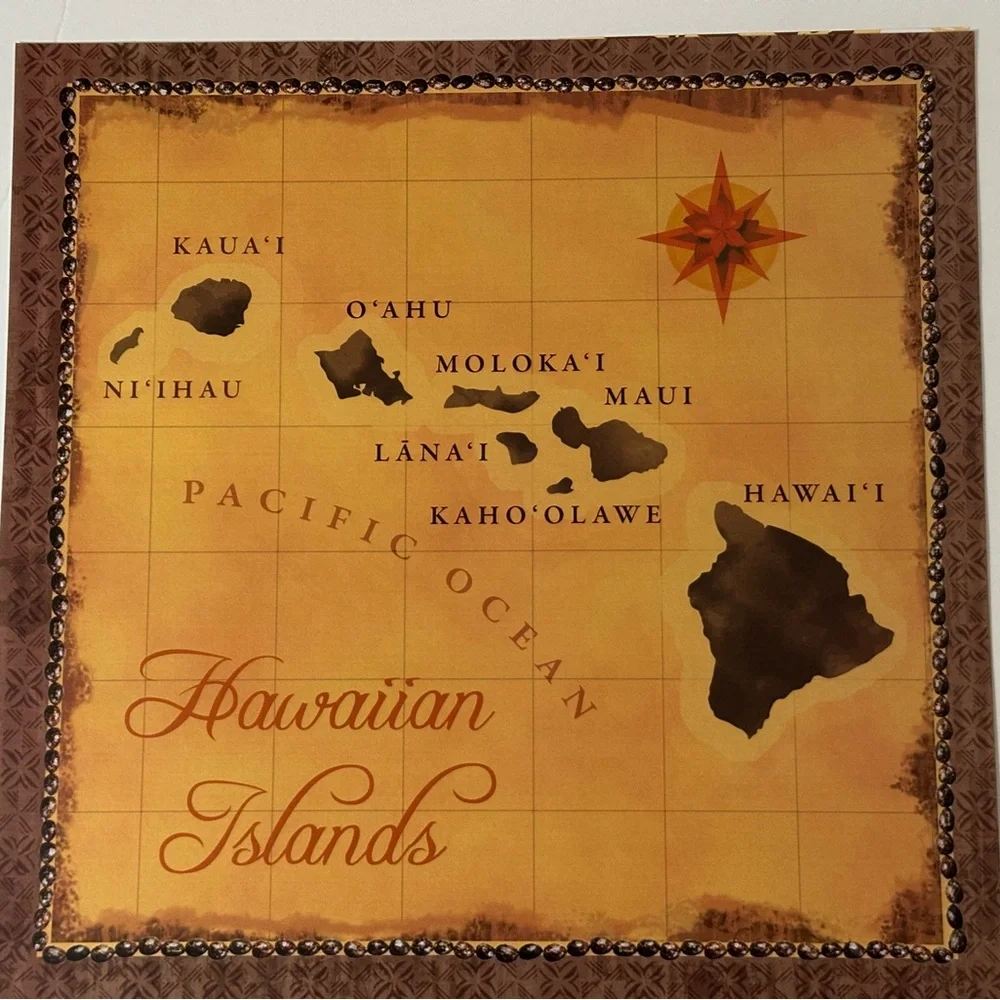 17 Hawaiian Motif 12 x 12 Scrapbook Sheets